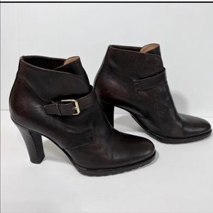 SOLD Ralph Lauren Purple Label Brown Leather Ankle Boots Size 8B